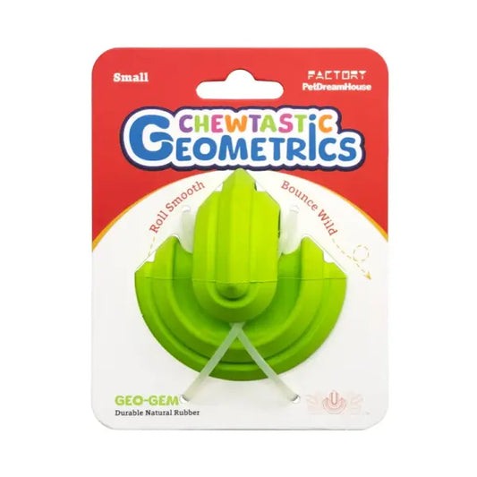 Chewtastic Geometrics Natural Rubber Toy - Gem - Petdreamhouse - 1
